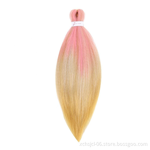 Synthetic Pre-stretched Braiding Hair Perm Yaki Braid Hair Bulk Jumbo Pre Stretched Braiding Hair Expression for Women